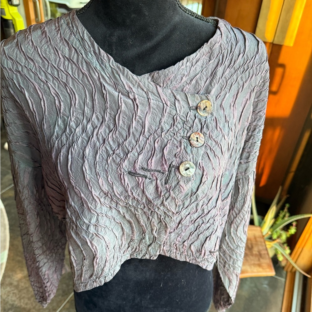 Steel Pony Artisan Silk Crop Jacket, NWOT, 1size